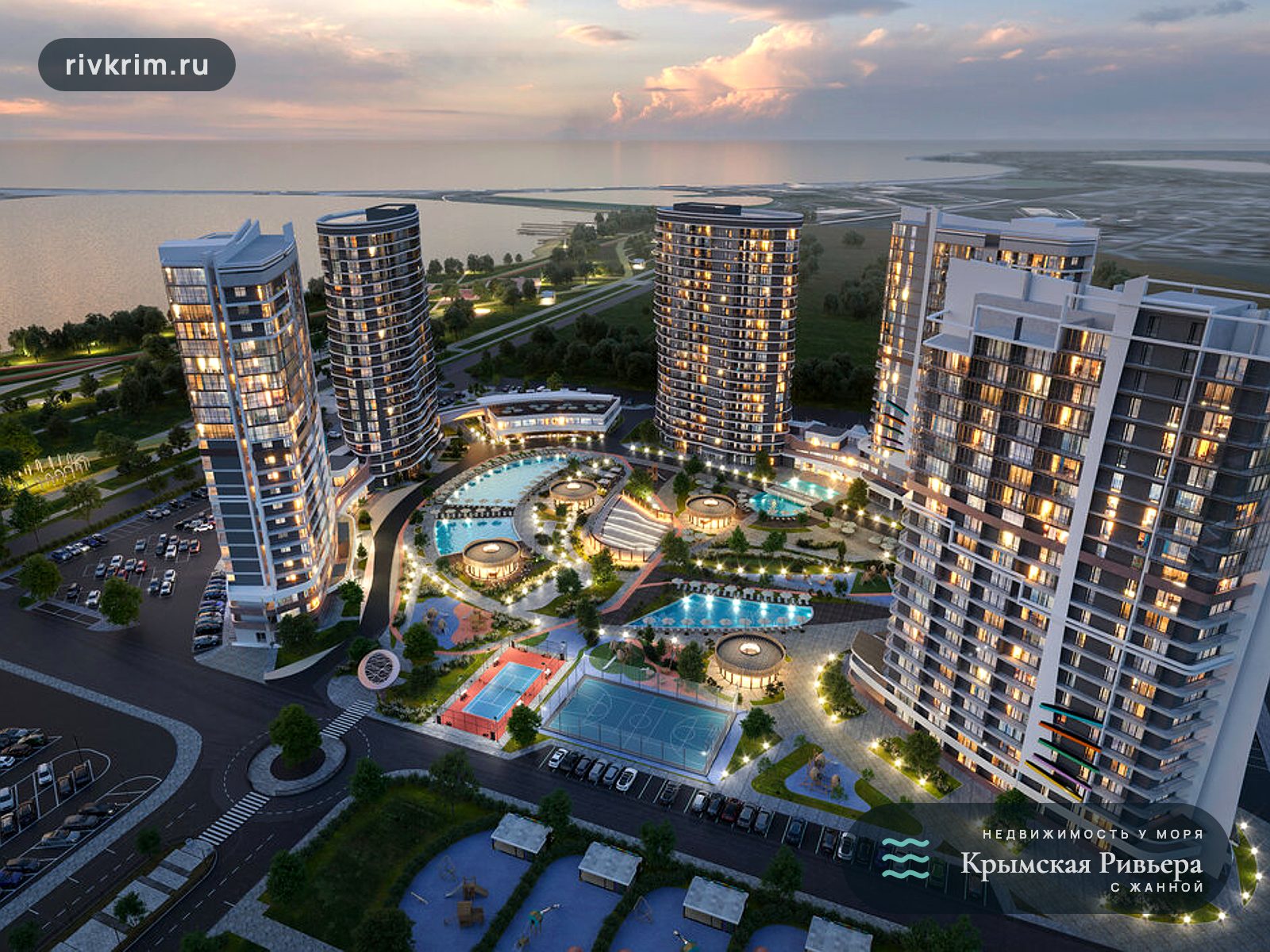 Евпатория ЖК "Мойнако Ривьера" 2-комнатная квартира 53 м²
